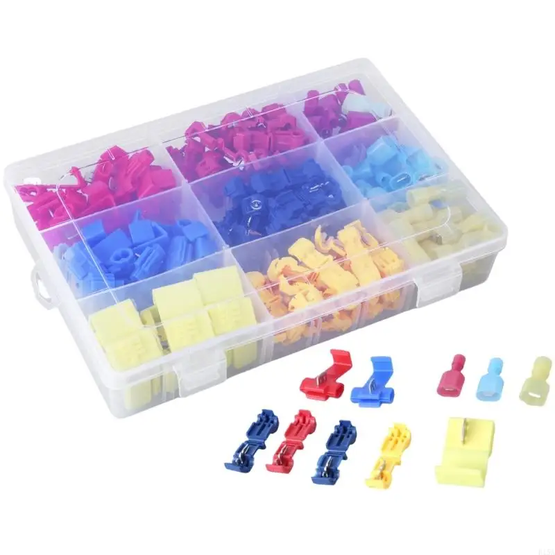 E15A Secure Connection T Tap Wire Connectors Self Stripping Electrical Terminals Quick Install Electrical T Tap Connectors