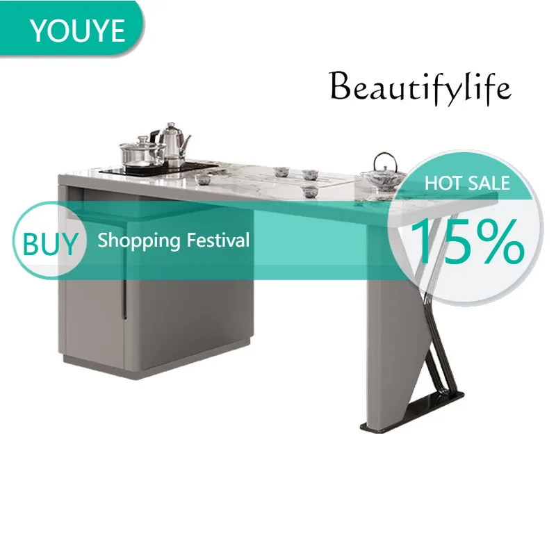 

Итальянский минималистичный журнальный столик из каменной плиты и стулья для дома, для балкона, комбинация X