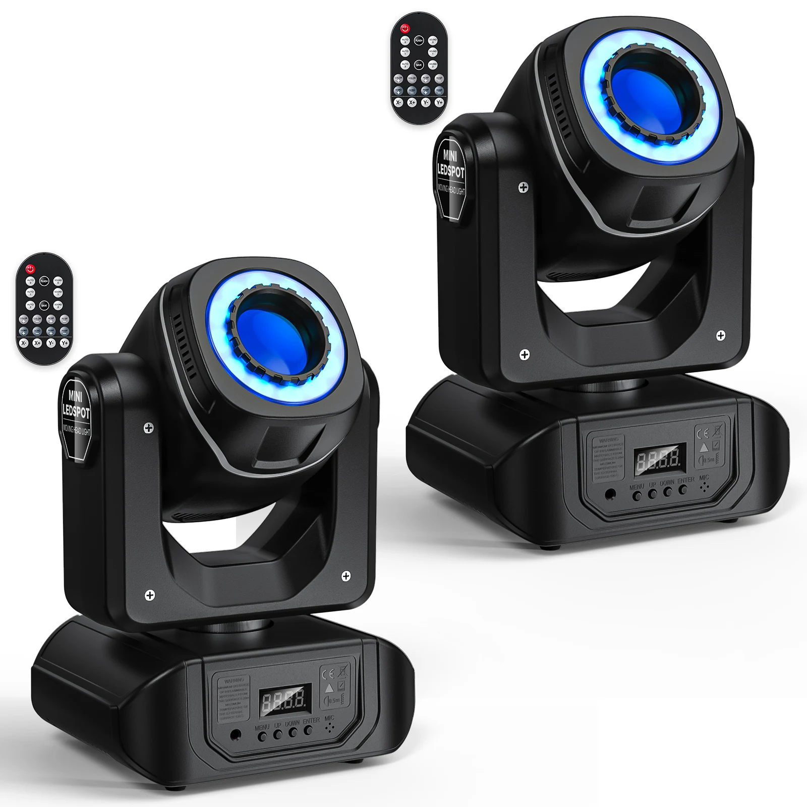 

DMX 512, 2 шт., Φ Stage 90W, движущаяся головка, светодиодный 8 Gobos, 8 цветов, пульт дистанционного управления для телефона, K-TV, DJ, диско-шоу