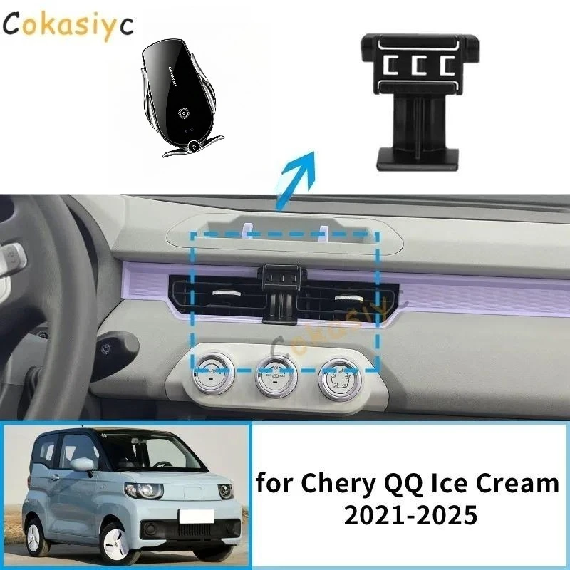 Suporte de Celular para Carro para Chery QQ Ice Cream MASADA QQ Cenntro Avantier Birba 2021-2025, Acessórios de Navegação GPS