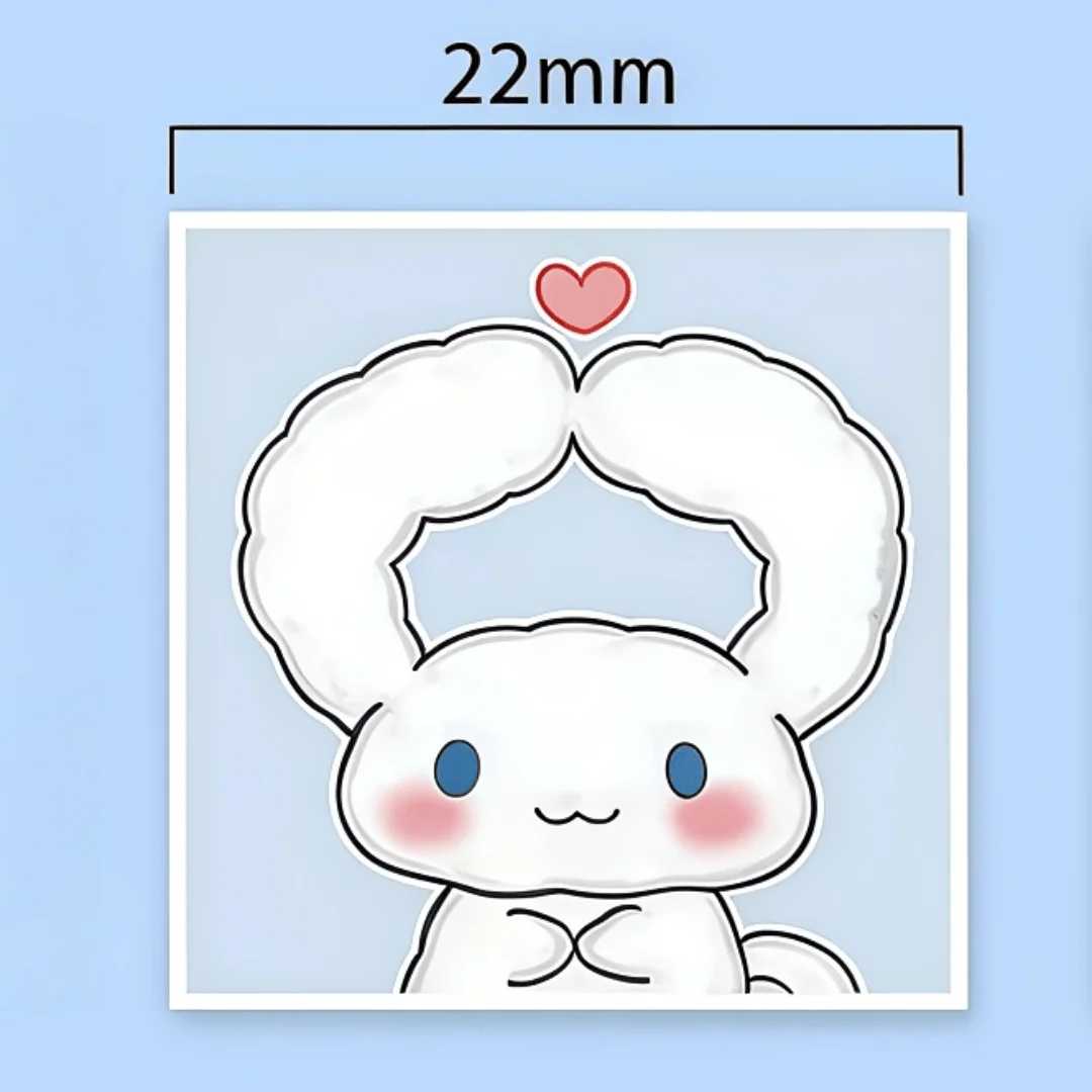 500Pcs Sanrio Cinnamoroll Daily Life Sticker Roll, Kawaii Cartoon Design Decals for DIY, Journal & Gift Embellishment