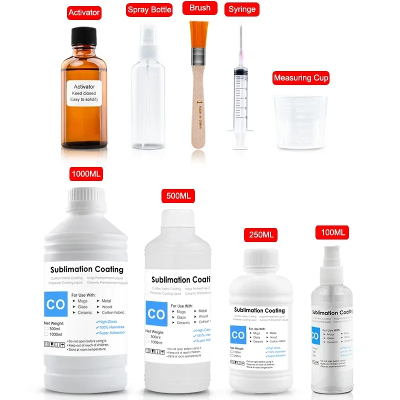 Spray w technologii sublimacji powłoka w odniesieniu do bawełny T-shirt z tkaniny na płótnie obraz na płótnie obraz na czapki kubki szklana ceramiczna metalu drewna atrament sublimacyjny obróbki wstępnej cieczy — zdjęcie produktu 7
