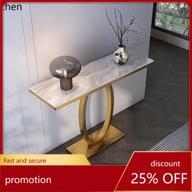 

HXL Light luxury wall facing square stainless steel brushed stone slab ultra narrow minimalist corridor entrance