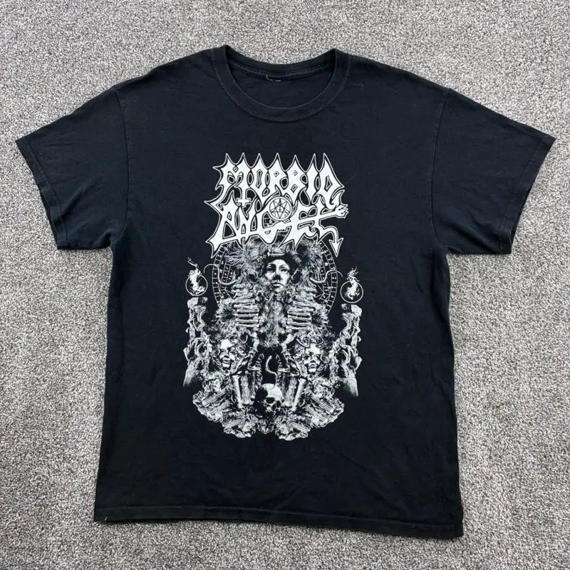 Vintage Y2k Morbid Angel Shirt Mens Large Black The Pillars Crumbling Metal