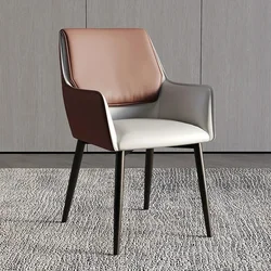 PU Leather Nordic Dining Chair Modern Balcony Wedding Vanity Dining Chair Kitchen Dining Chair Comedor Home Furniture BL50DC