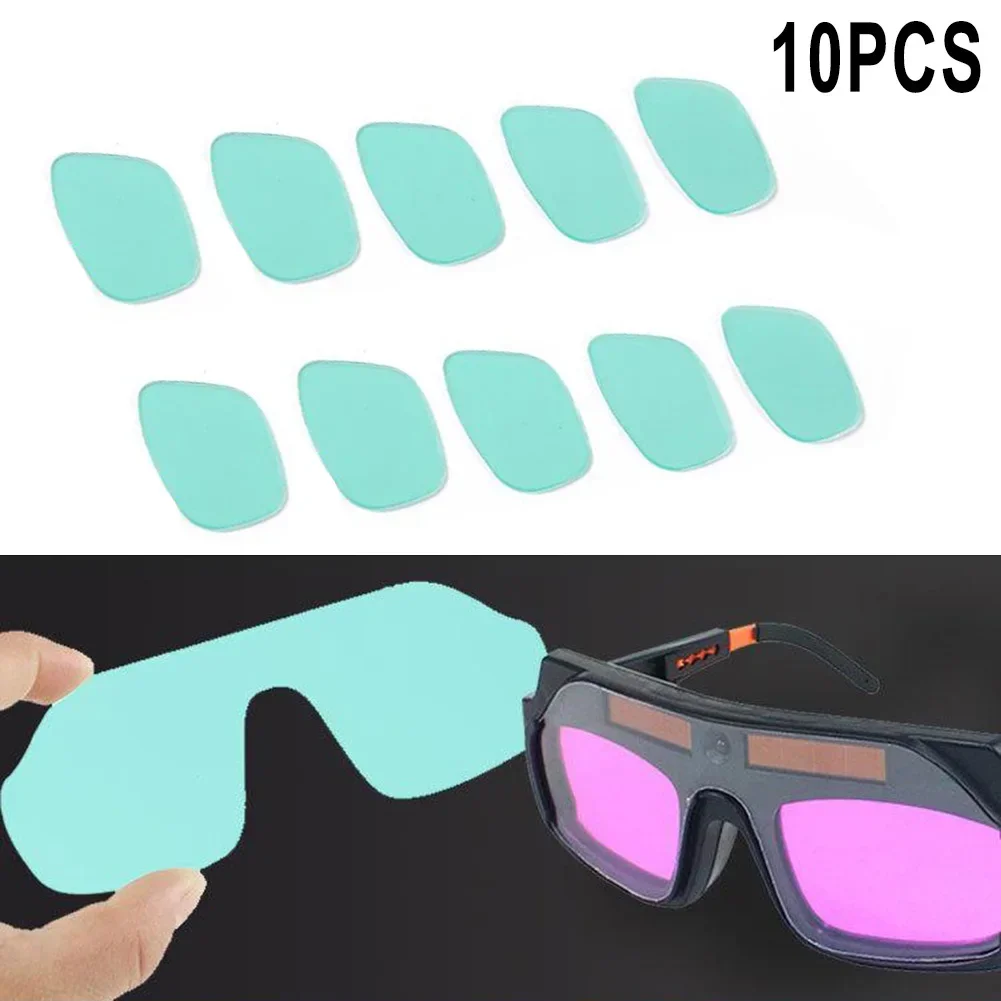 Welding Magnifying Glass Welded Lens Attach Welding Mask PC R00 0.8-1.0mm 10pcs Glasses Protective Sheet Brand New