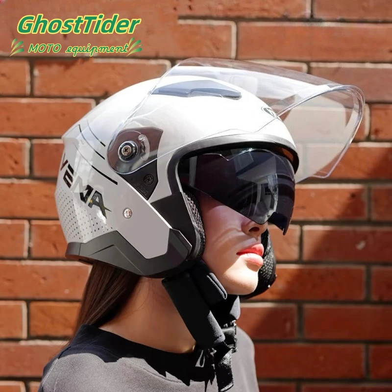 

Helmet 639s Winter Warmth and Thickened Electric Vehicles Motorcycle Helmet New National Standard Class A 3/4 Helmet
