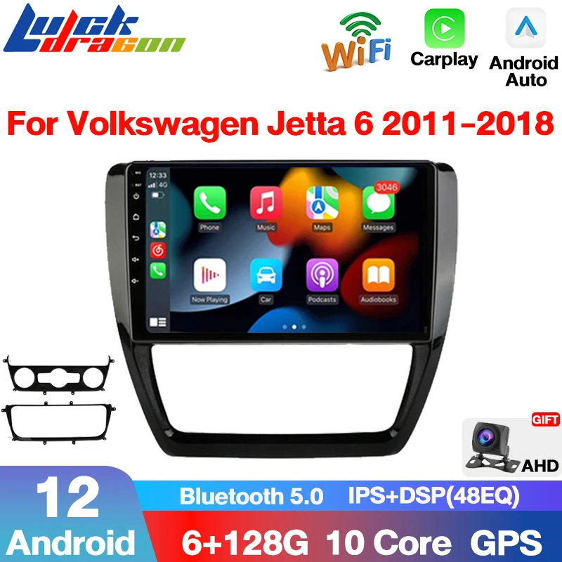 

Carplay Stereo Android Auto For Volkswagen VW Sagitar Jetta 6 Bora 2011-2018 Android12 2Din Car Radio Multimedia Player Autoradi