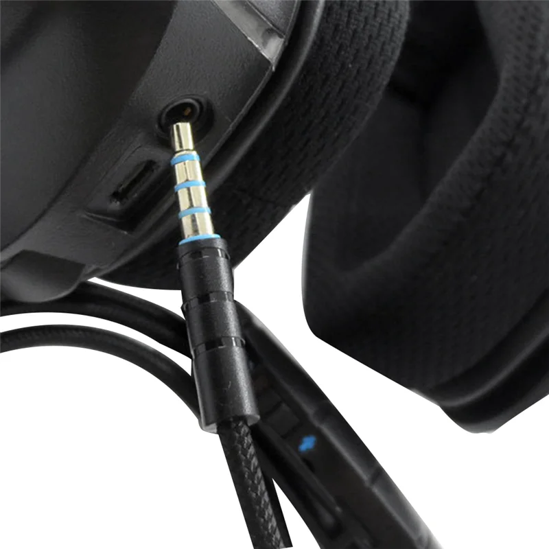 3,5-mm-Kopfhörer-Audiokabel mit Inline-Steuerung für g633 g635 g933 g935 Gaming-Headset-Kopfhörer