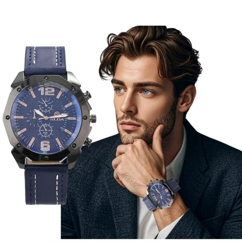 Men Stainless Steel Mesh Strap Chronograph Wrist Mens WatchLuxury Fashion Silver Rose Gold Roman Number for Work