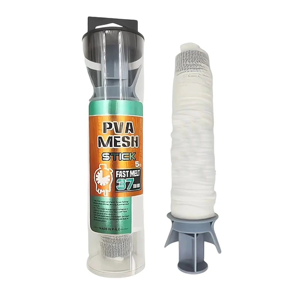 5M Carp Fishing PVA Water Soluble Net for For freshwater Use Compatible with Bait Filling Systems 18mm 25mm 37mm Mesh Sizes view 3