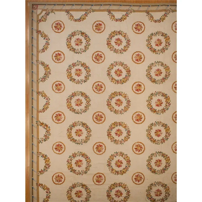 Hand-woven carpet 100% wool Rococo style corridor decoration