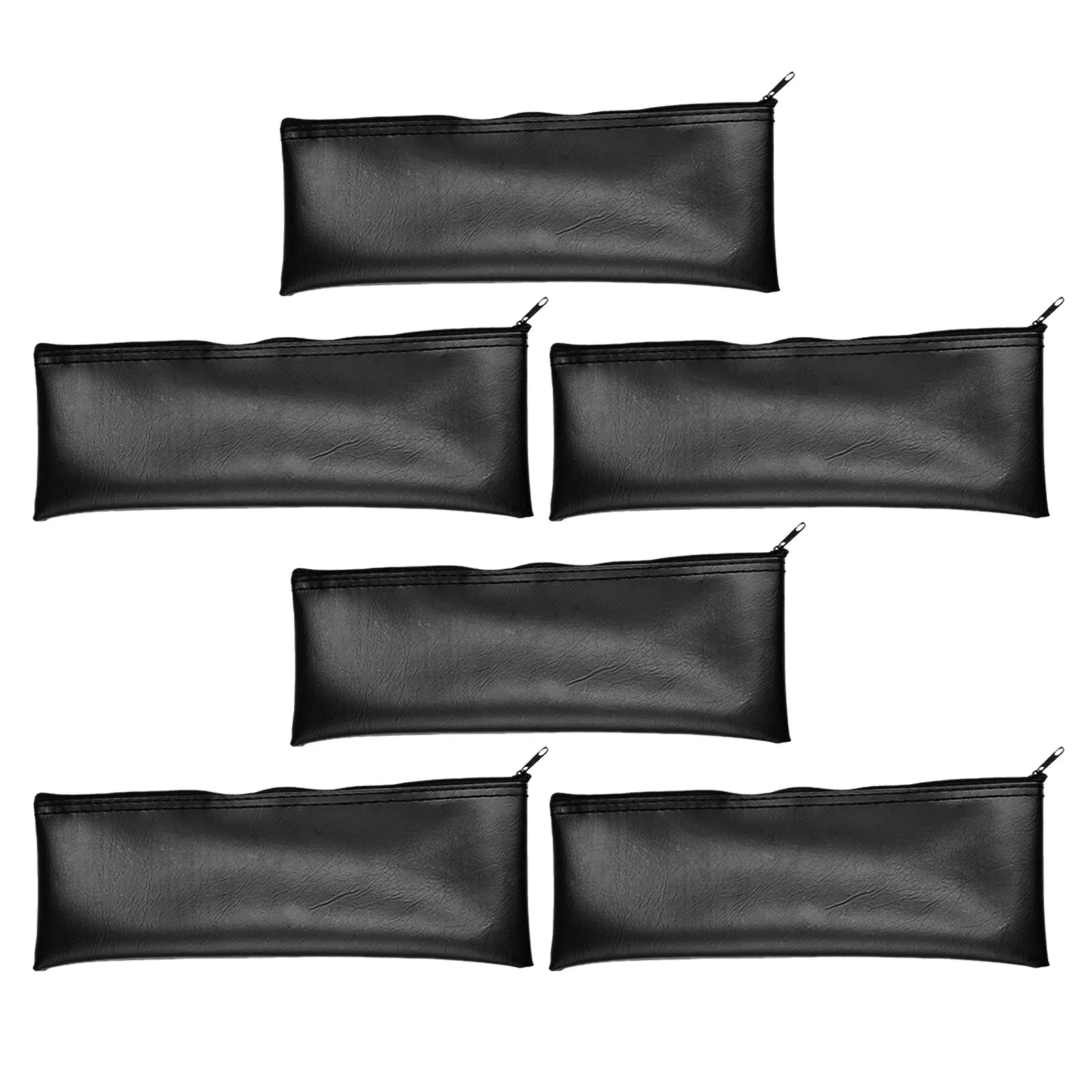 

6 шт. чехлов для микрофонов из ПУ, сумки для хранения микрофонов на молнии, с мягкой защитной внутренней отделкой, портативные, легкие, подходят для студии