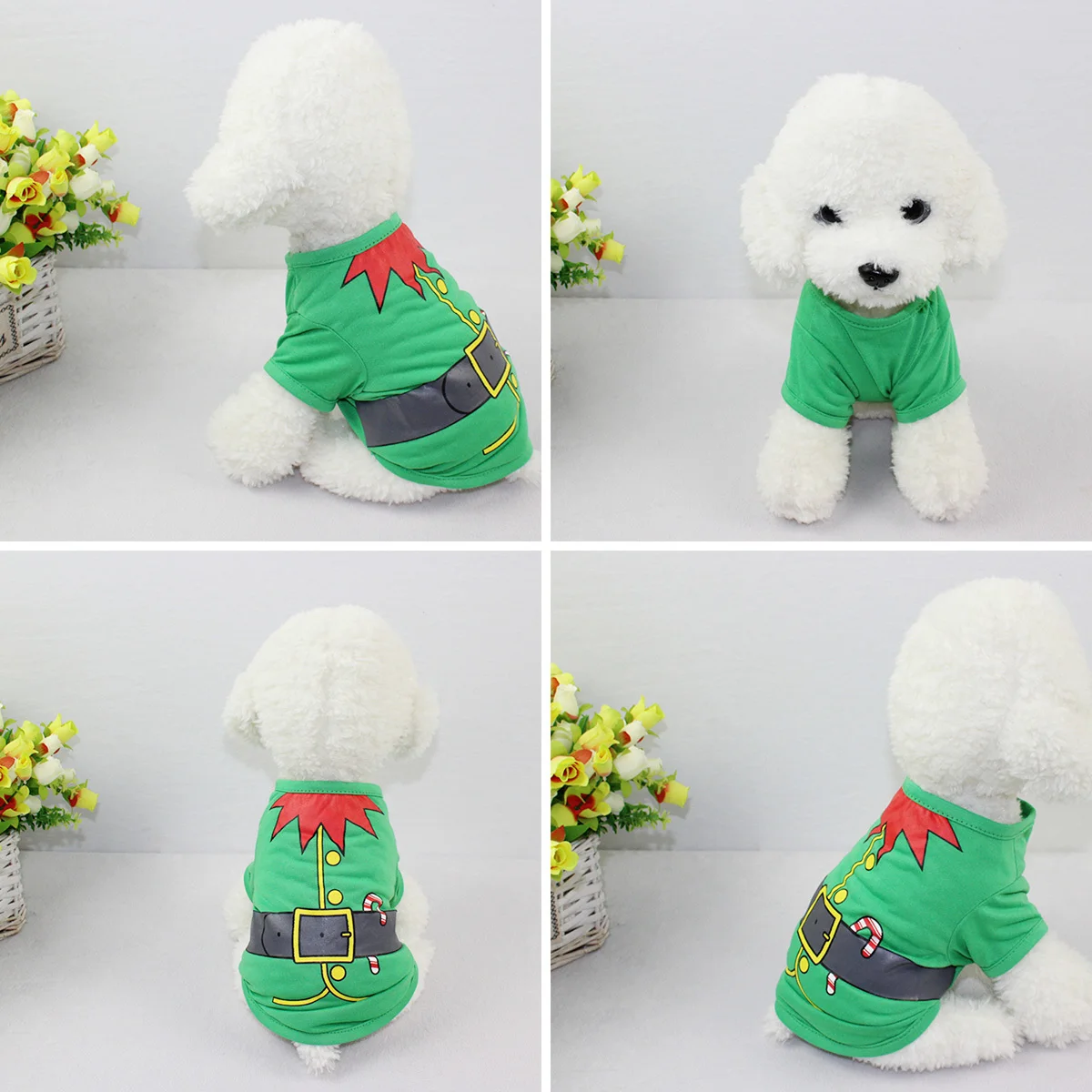 

Cute Christmas Elf Dog Clothes Puppy Costume Pet Supplies Size L Durable Long-Lasting Ideal for Walking Jogging Photo Taking