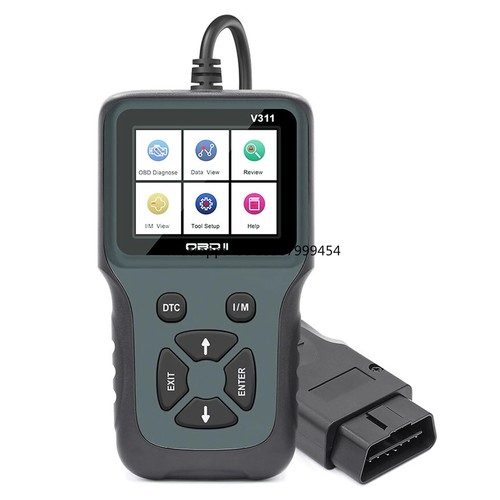 

Digital CAN OBD II / EOBD Automobile Car Vehicle Diagnostic Tool Fault Code Reader with 8 Languages