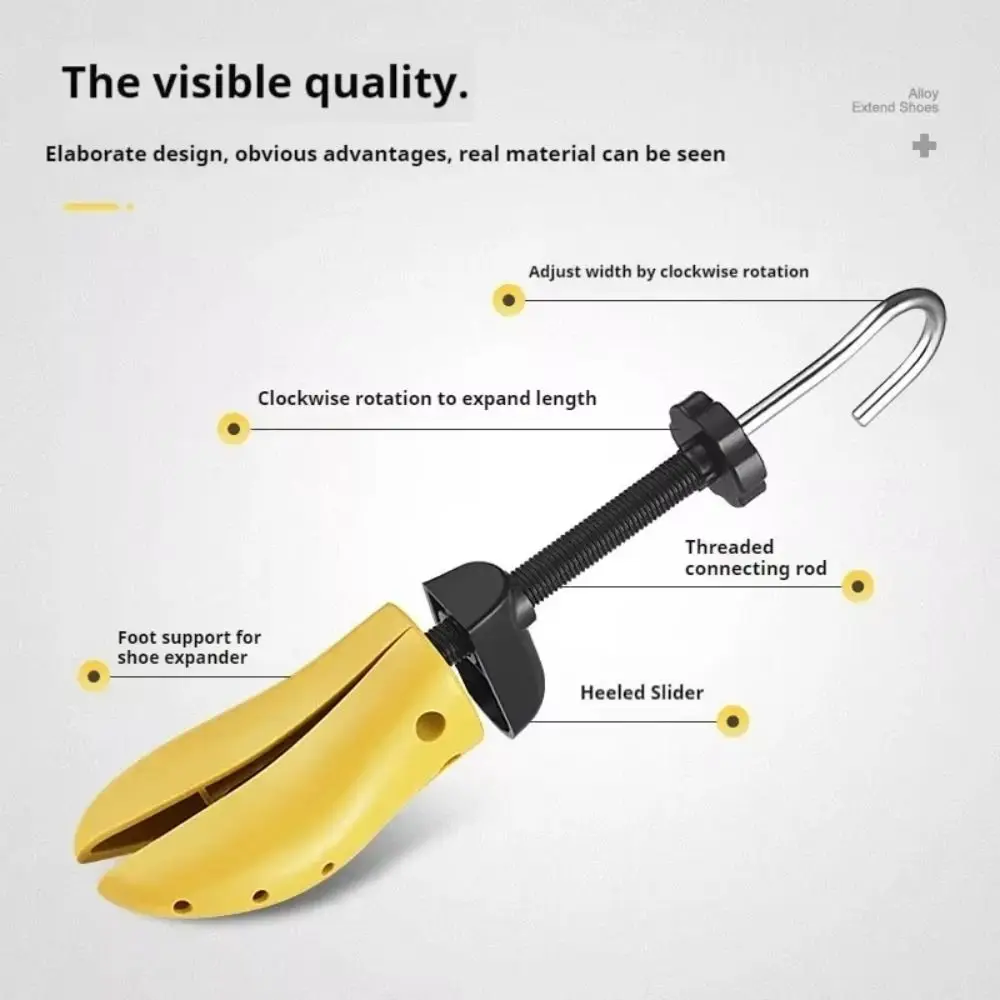 Verstellbarer Schuhspanner, Baumexpander, Schuhformer, Schuhstiefelverbreiterung, rosa Farbe, Breite und Länge, praktischer Schuhspanner