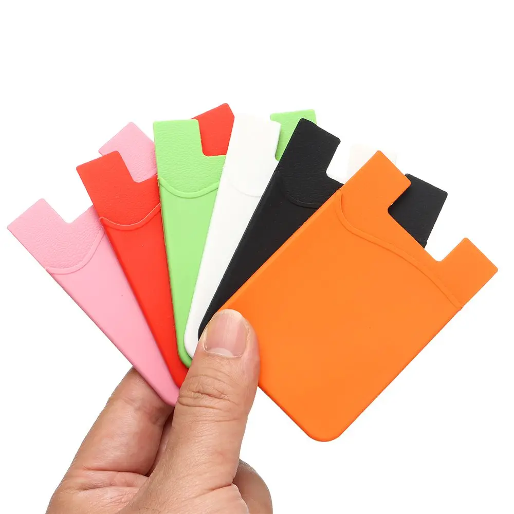 Picture 6: Adhesive Sticker Cellphone Accessories Business Credit Pocket Cell Phone Holder Wallet Case ID Card Holder
