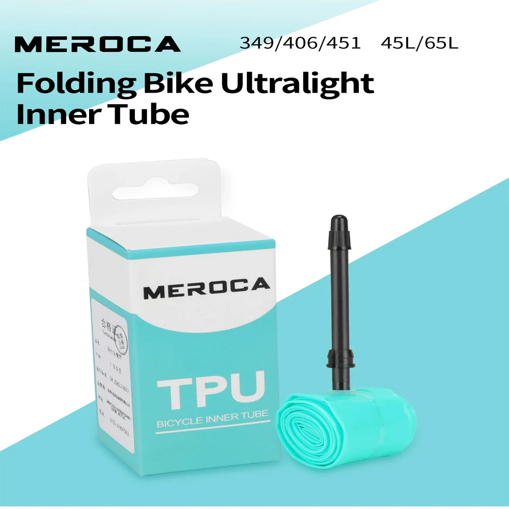 MEROCA Faltbares Fahrrad Ultraleichter Innenschlauch TPU 349/406/451 Innenschlauch für Faltrad 20-Zoll Innenschlauch Fahrradteile