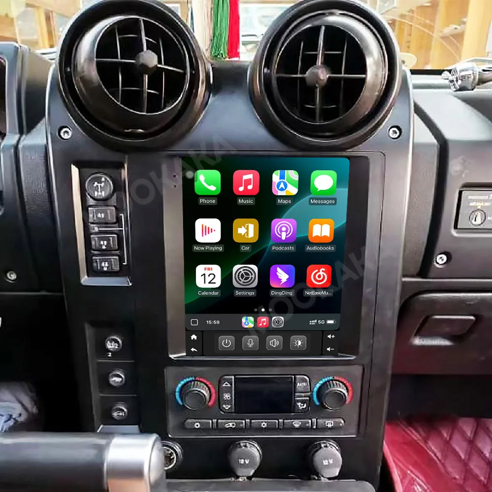 10,4 pulgadas para Hummer H2 2004-2007 Carplay Android 14 unidad central de navegación GPS para coche reproductor Multimedia Radio estéreo electrónica automática