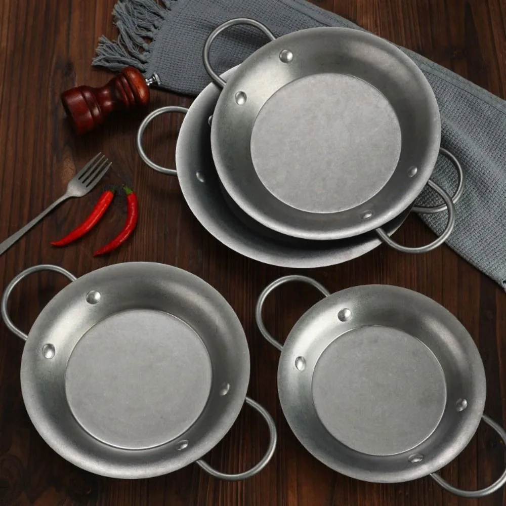 

Cookware Double Handle Seafood Rice Pot Stainless Steel Flat Bottom Seafood Troop Pot Fast Heating Retro Korean Ramen Pot Noodle