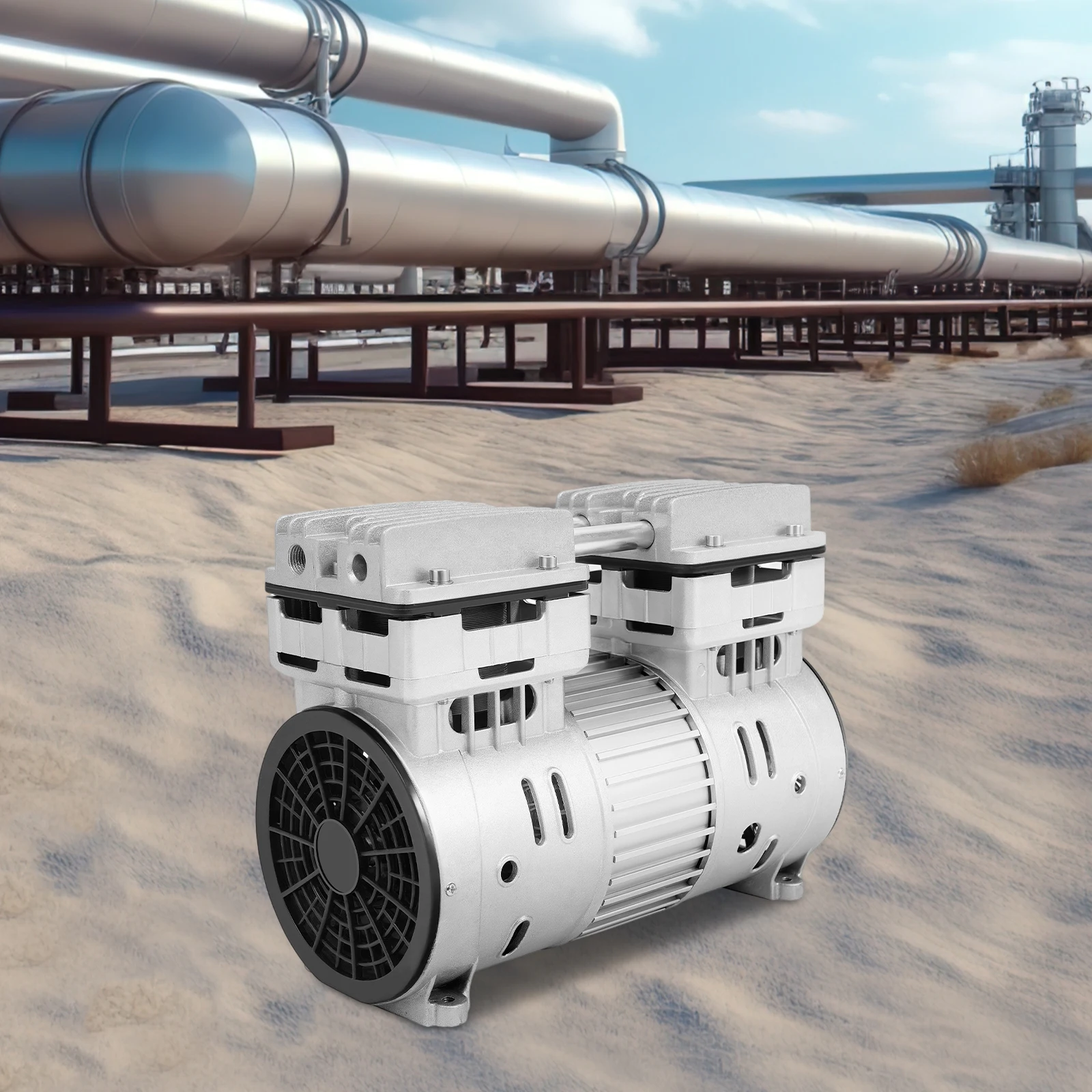 Luftkompressor Kompressor olifreies كومبريسور صامت 145 لتر / دقيقة Aggregat Kompressoraggregat mit grandes Kühlgebläse Schalldemperfer