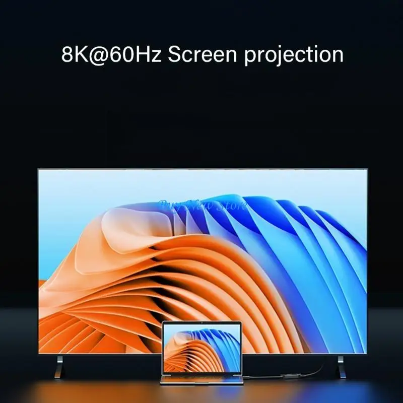 موصل 20CE Type C ، شاشة رقمية ، شحن 140 واط ، معدل نقل 40 جيجابت في الثانية ، فيديو 8K