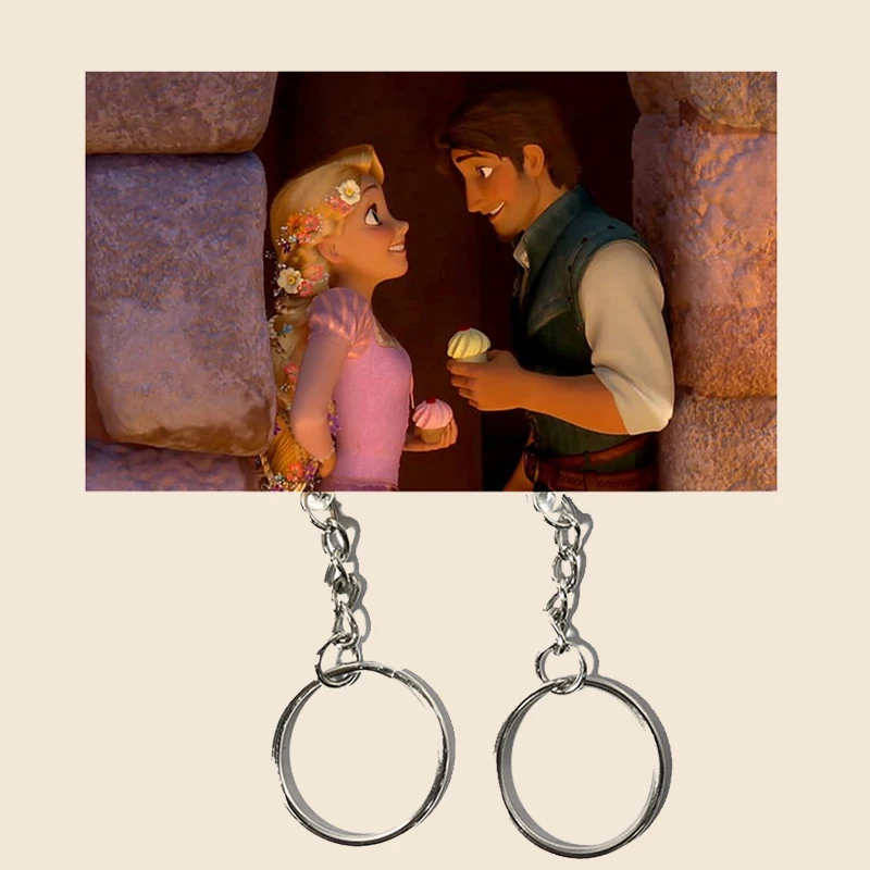 Couple Keychain Hanger Wall Key Holder Home Decor Cartoon Kawaii Key Pendant Backpack Key Ring Storage Rack For Lover Gifts