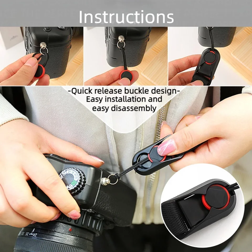 Camera Rapid Quick Release Shoulder Neck Straps Belt Universal for Leica Canon Fuji Nikon Olympus Panasonic Pentax Sony DSLR SLR