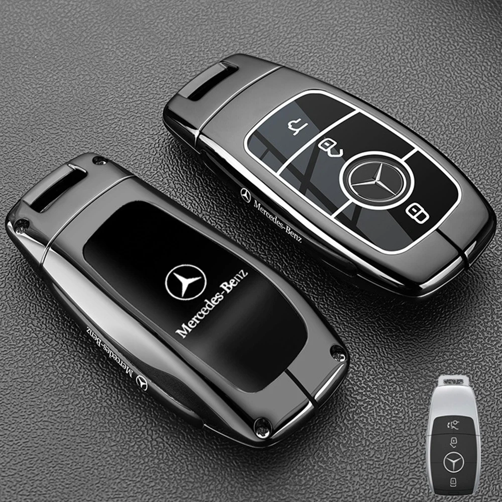 حلقات مفاتيح السيارة لمرسيدس بنز A B C E S Class W204 W205 W212 W213 W176 GLC CLE CLA GLB GLC GLS AMG W177 W222 غطاء حافظة المفاتيح #4