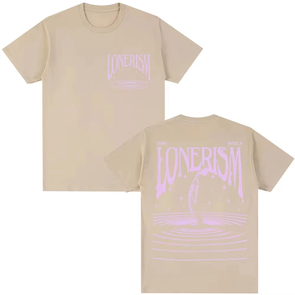 2026 Sommer Bestseller Unisex Komfort Y2K Vintage T-Shirt, Beliebte Musik Rock Band Tame Impala Lonerism Damen und Herren T-Shirt – Detail 10