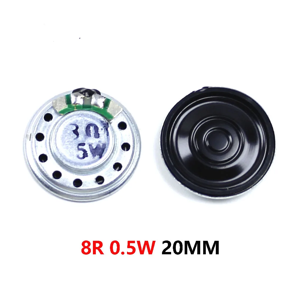 2pcs slim speaker 0.5W 1W 2W 8R Mini Speaker 8 Ohm Loud Speaker Diameter 20mm 23mm 26mm 28mm 30mm 32mm 36mm 40mm 50mm Loudspeake