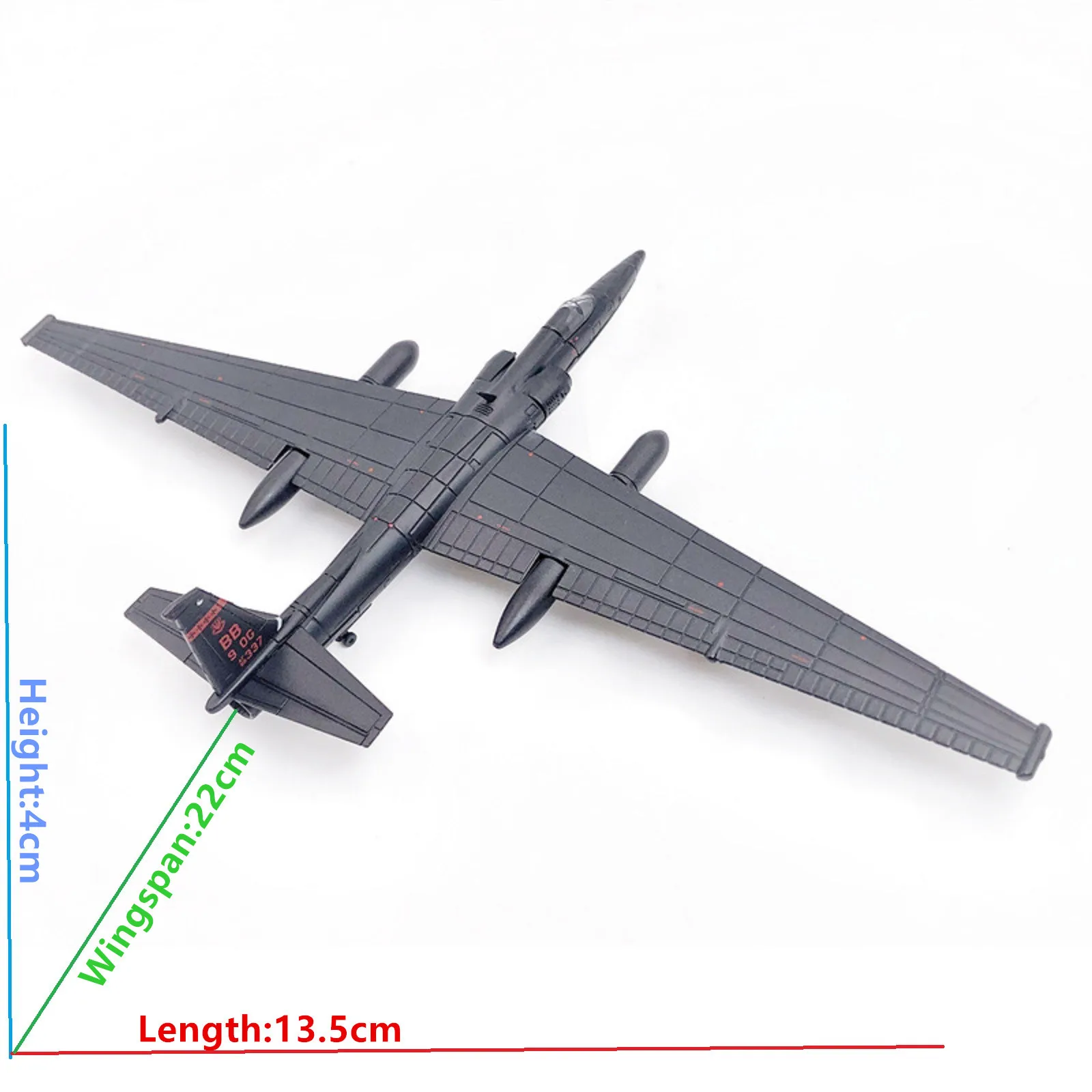 1/144 مقياس لعبة مجسمة U-2S U2 U-2R سبائك معدنية طائرة طبق الاصل لعبة مجسمة الاستطلاع طائرة عسكرية التنين سيدة دييكاست