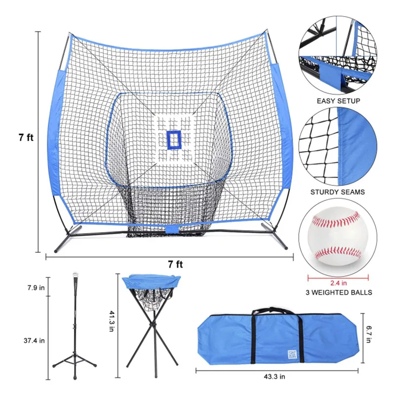 

Manufacturers supply customizable 7 * 7 foot baseball net