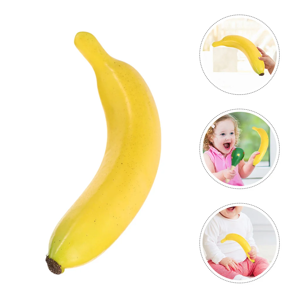 

4Pcs Imitation Banana Props Lifelike Fake Fruit Models for Restaurant Decor Photography Props Drawing Vivid Artificial