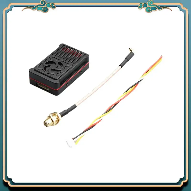 (جديد) - 5.8G 4W VTX 56CH جهاز إرسال فيديو FPV عالي الطاقة MMCX مع غلاف CNC لطائرات بدون طيار RC FPV طويلة المدى ذات الأجنحة الثابتة