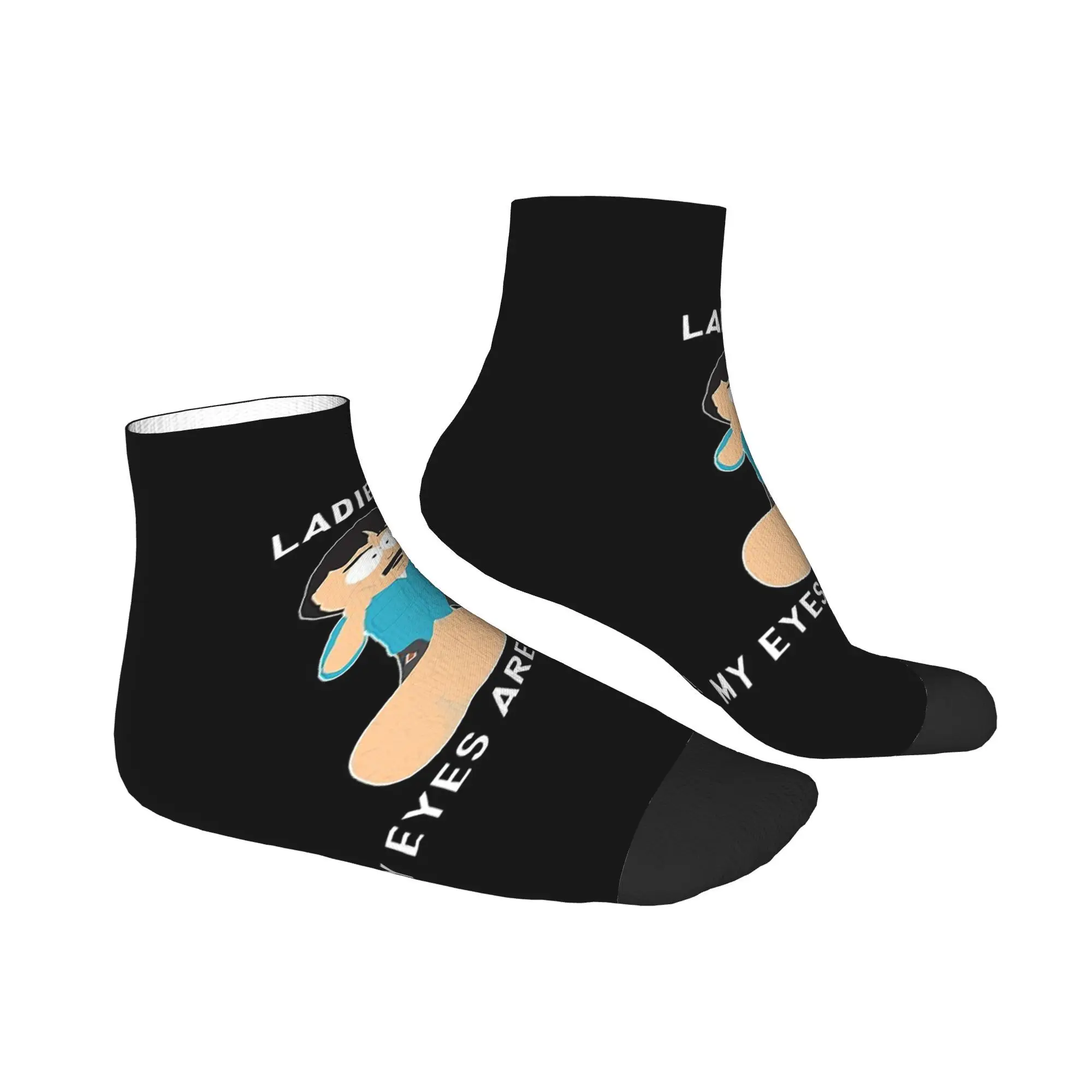 Всесезонные носки Randy Marsh Ladies My Eyes are up here Harajuku Высококачественные носки для экипажа Хип-хоп чулки для мужчин и женщин Подарки