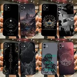A Court of Mist Fury Phone Case For iPhone 15,14,13,12,11,Plus,Pro Max,XS,X,XR,SE,Mini,8,7 Soft Silicone Black Cover