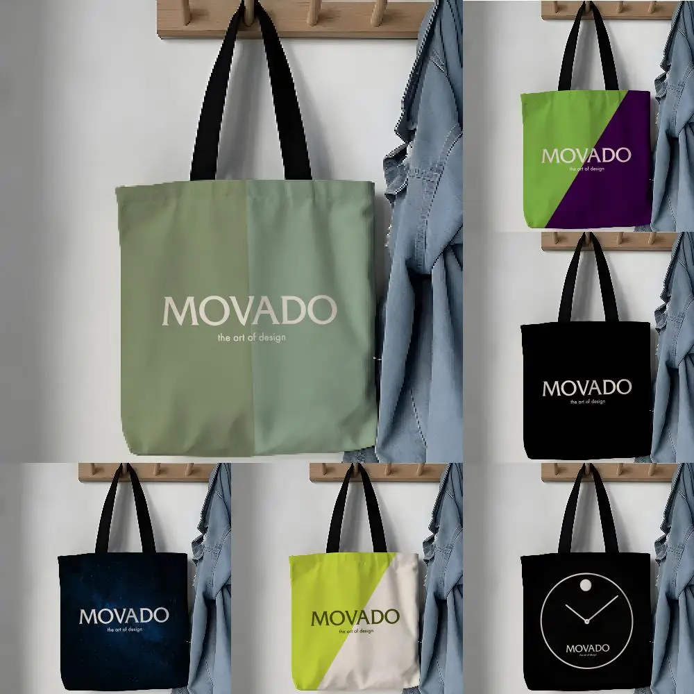 Bolsas de almacenamiento, bolso de hombro escolar de lona estética, bolsa de compras ligera, bolsa de compras de lujo, bolsa deportiva Art M-Movado