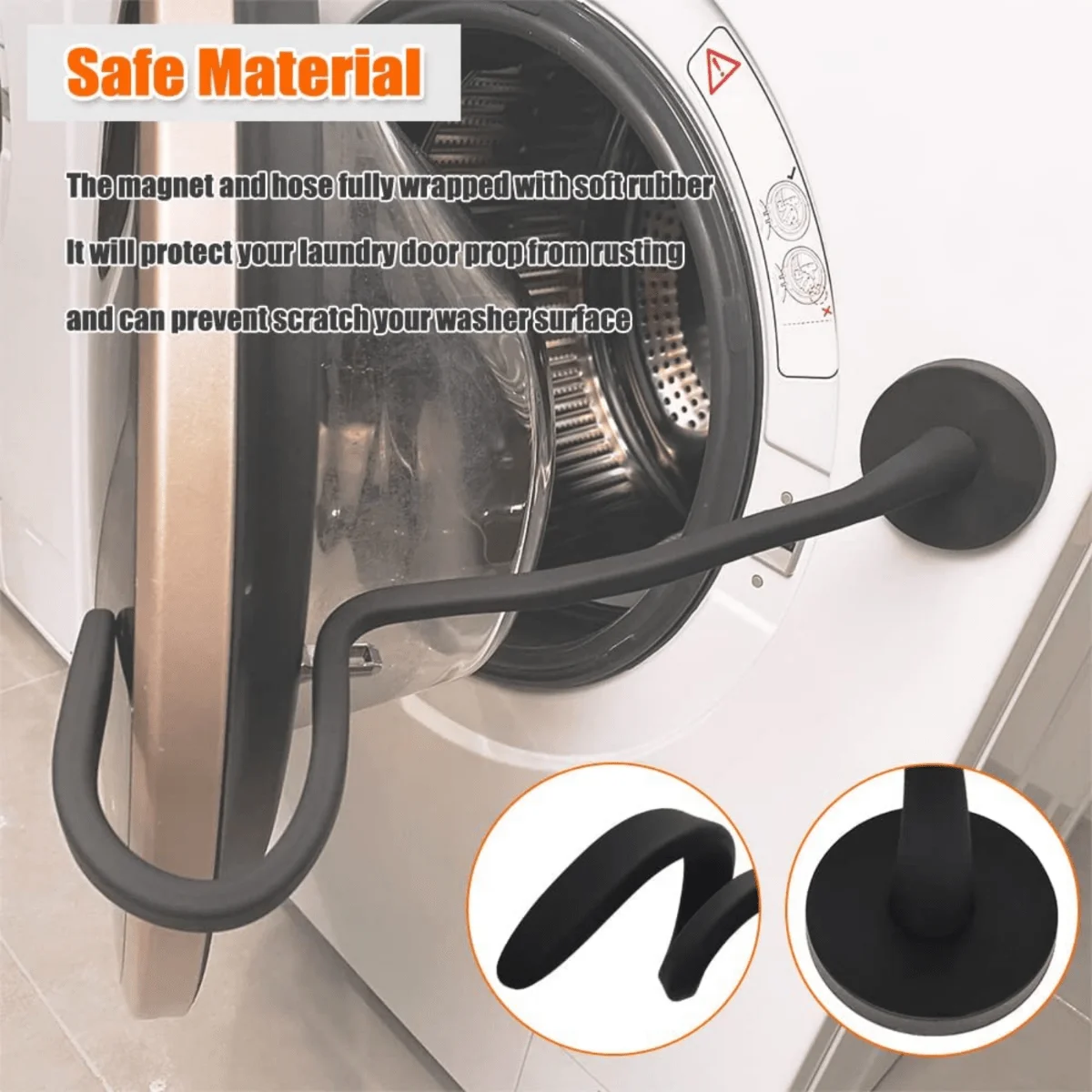 1pc Door Magnetic Support Front-Loading Washing Machine Door Support for Hotel Balcony Bathroom Cap