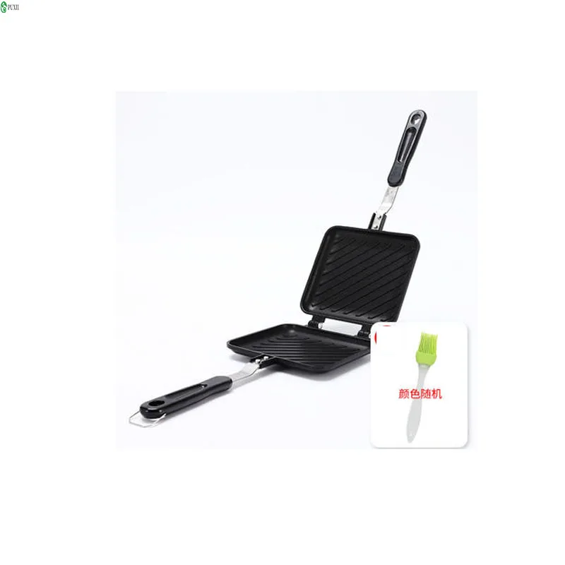 Gas Non-Stick Sandwich Maker Iron Bread Toast Breakfast Machine Waffle Pancake Baking Barbecue Oven Mold Mould Grill Frying Pan