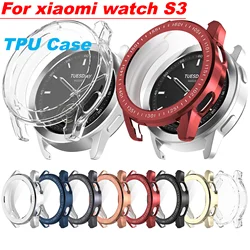Soft TPU case For Xiaomi Watch S3 all-inclusive protective case ,Smart watches accessories screen protector ,Smart watch Bumper