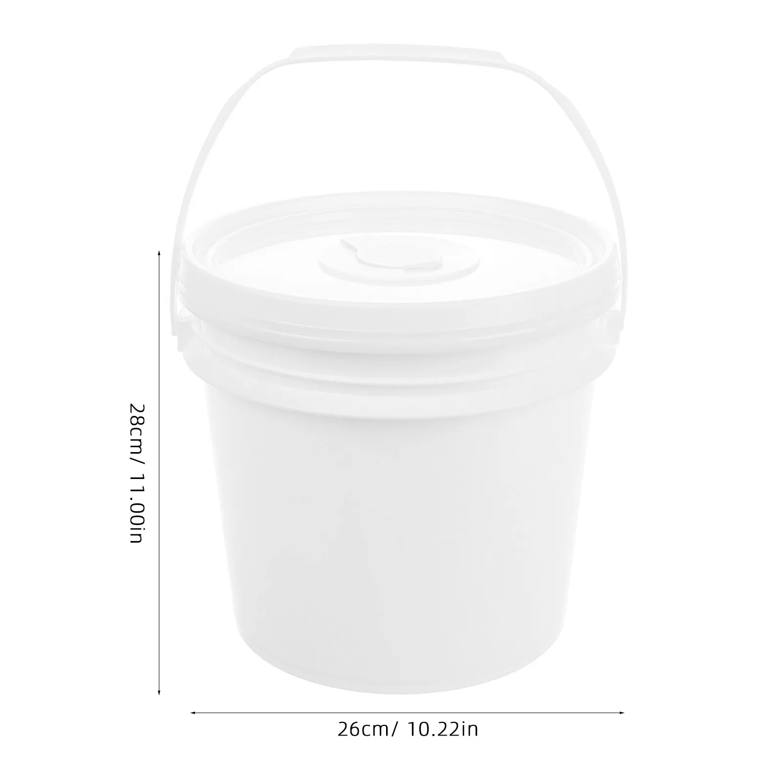 White Plastic Wipe Bucket Large Capacity Refillable Dispenser Portable Car Bathroom Wet Tissue Holder Wet Wipes view 3