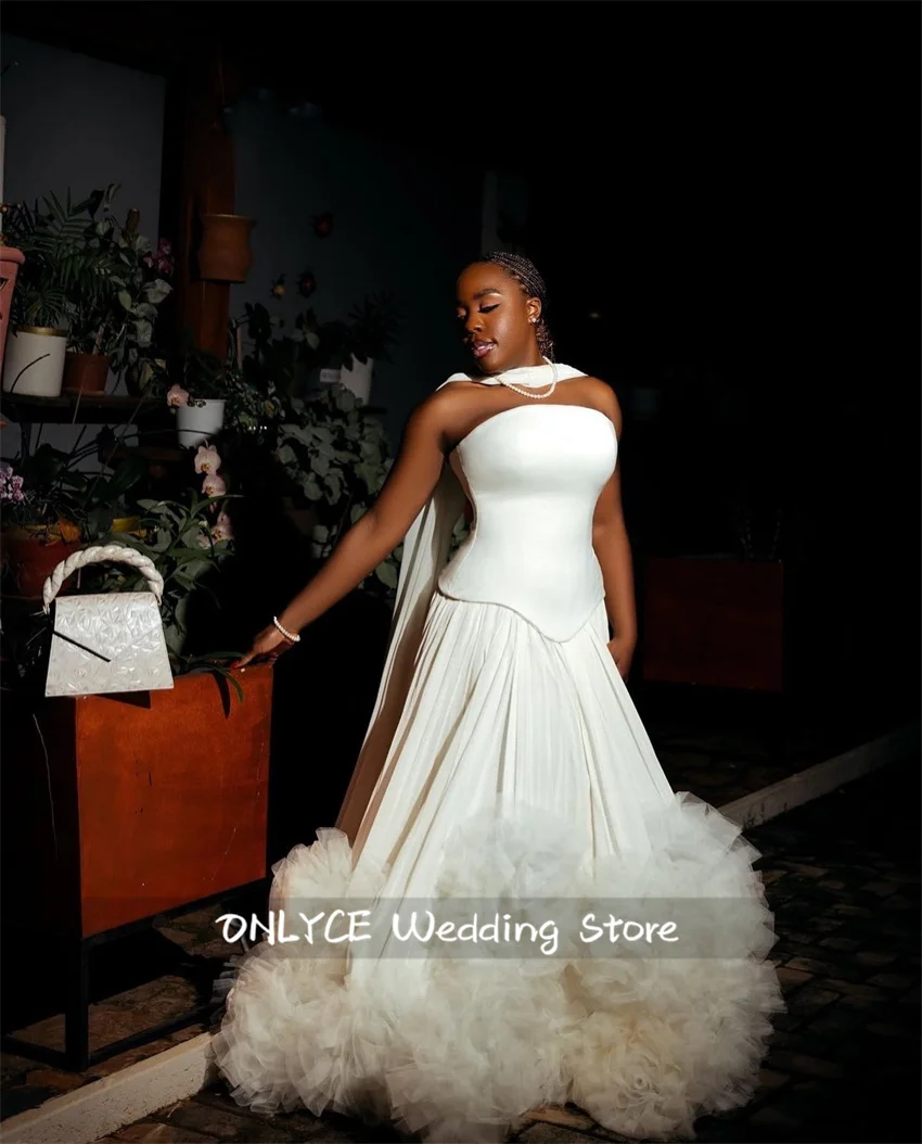 

Luxury Corset Style Wedding Dresses 2025 Puffy Tiered Ruffle Luxury Bride Gown Vestido De Noiva Robe De Mariée Customized