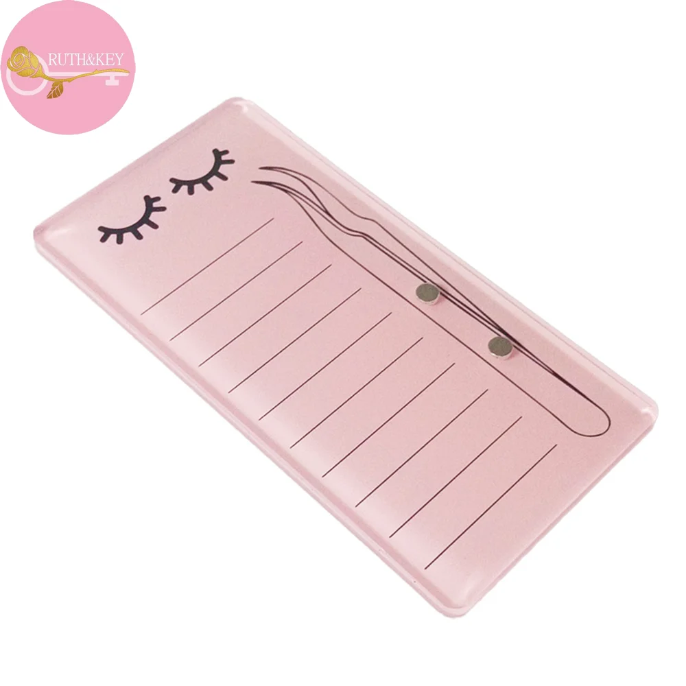 Eyelash Tile Pallet Private Label Cloud Butterfly Love Heart Magnetic Pink Acrylic Lash Tile with Magnet