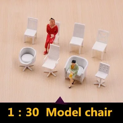 1:30 architecture model of indoor chair doll house toys recreational office model