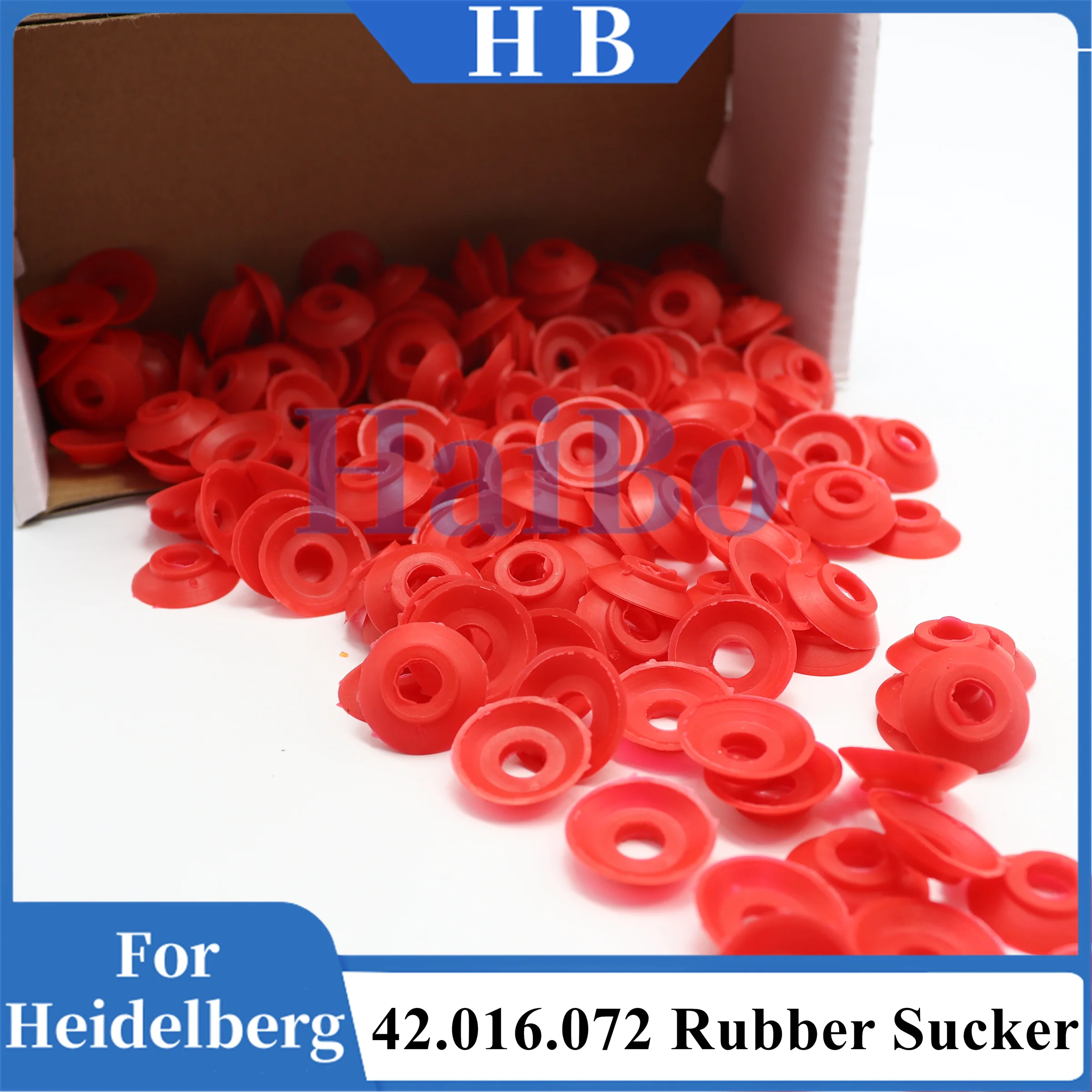HaiBo Best Quality 100PCS Red Rubber Sucker 42.016.072