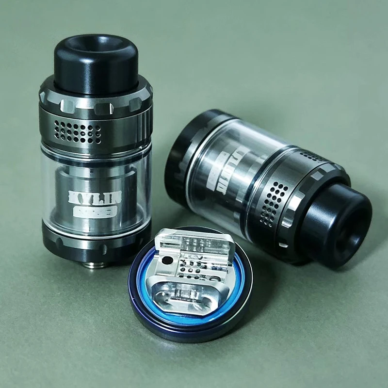 Kylin Mini V2 RTA Değiştirilebilir Tank 2ml/5ml Üstten Hava Akışlı 316ss 24.4mm Ev Yedek Parçaları