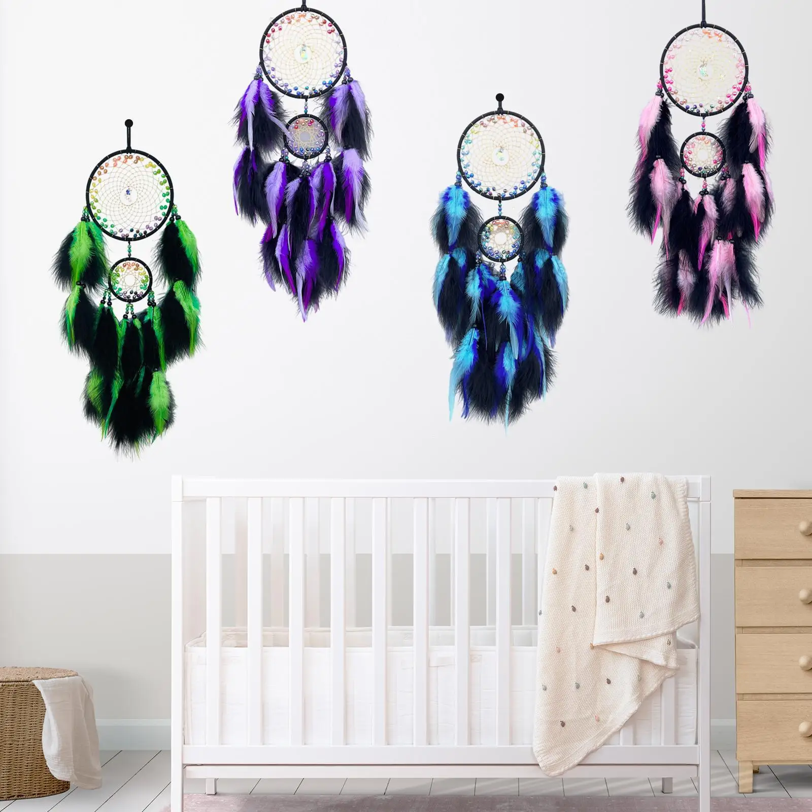 

Ловец снов Настенный декор Бохо Подвесное украшение для гостиной Хэллоуин