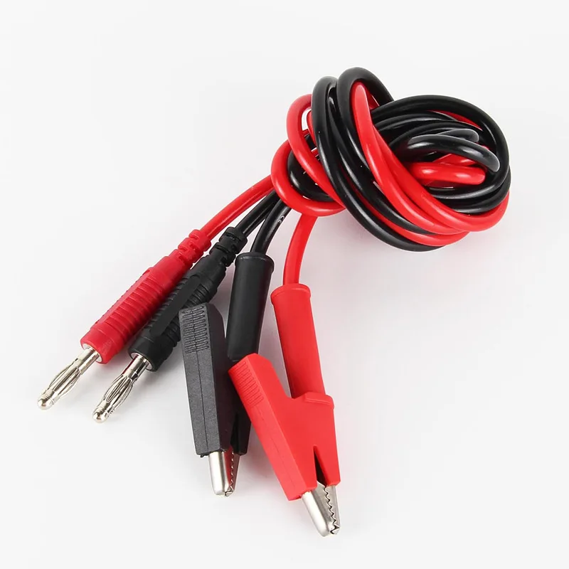 Crocodile clip test line high voltage high current insulated pure copper wire 4mm banana plug multimeter connection wire