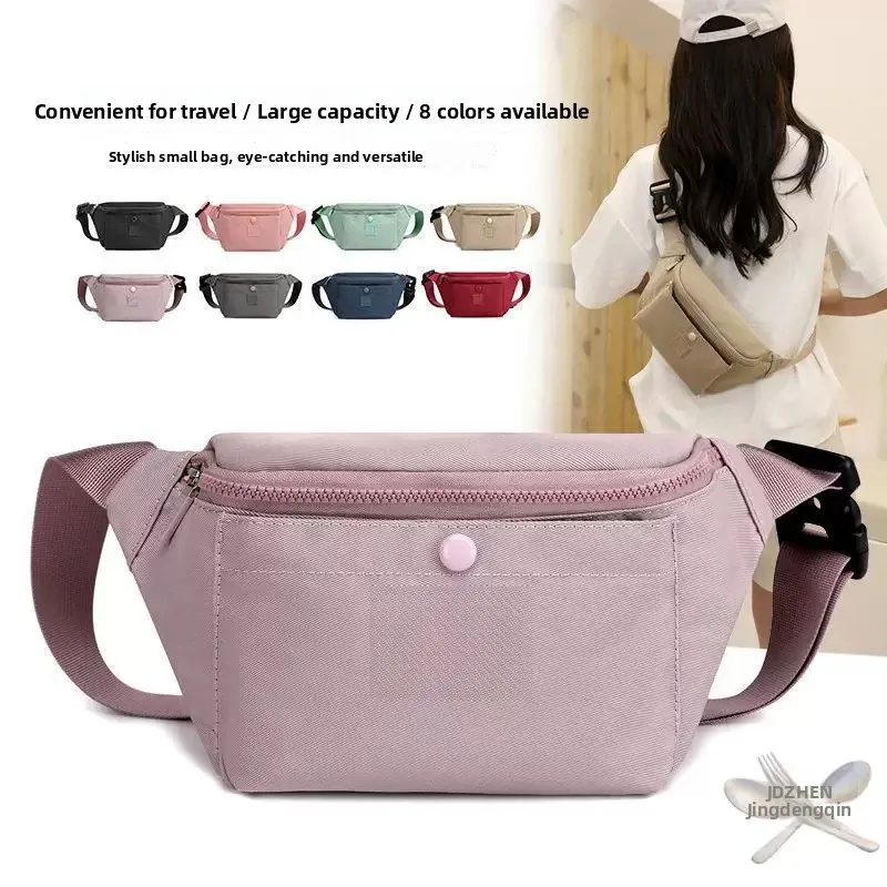 trendy-2026-women's-casual-large-capacity-waterproof-chest-bag-fashionable-simple-waist-bag-for-fitness-convenient-carry-design